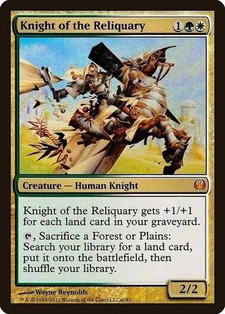 Knight of the Reliquary, Magic card DDG 1 — Duel Decks: Knights vs. Dragons set