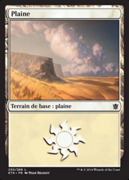 Plaine, carte Magic KTK 250 — extension Les Khans de Tarkir