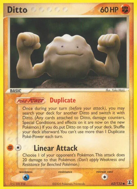 Ditto, Pokémon card DS 62 — Delta Species set