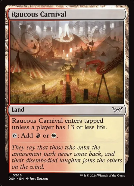 Raucous Carnival, Magic card DSK 266 — Duskmourn: House of Horror set