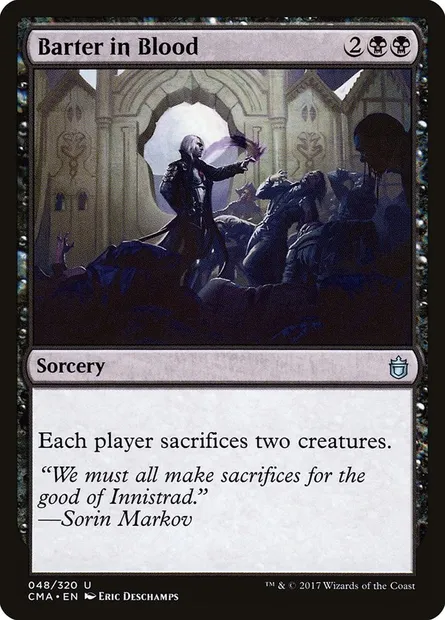 Échange sanglant, carte Magic CMA 48 — extension Commander Anthology