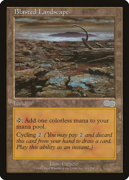 Paysage désolé, carte Magic USG 319 — extension Epopée d'Urza