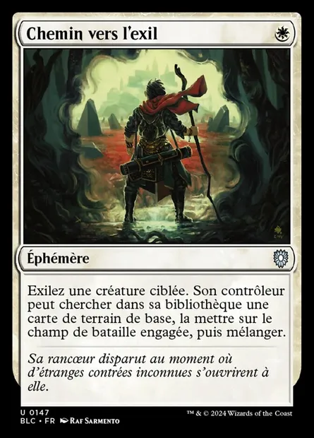 Chemin vers l'exil, carte Magic BLC 147 — extension Bloomburrow Commander