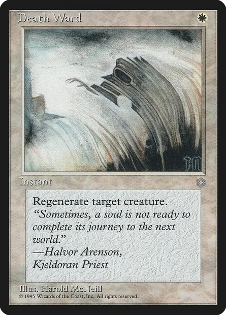 Death Ward, Magic card ICE 19 — Ice Age set