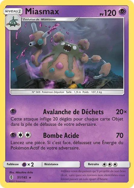 Miasmax, carte Pokémon GRI 51 — extension Gardiens Ascendants