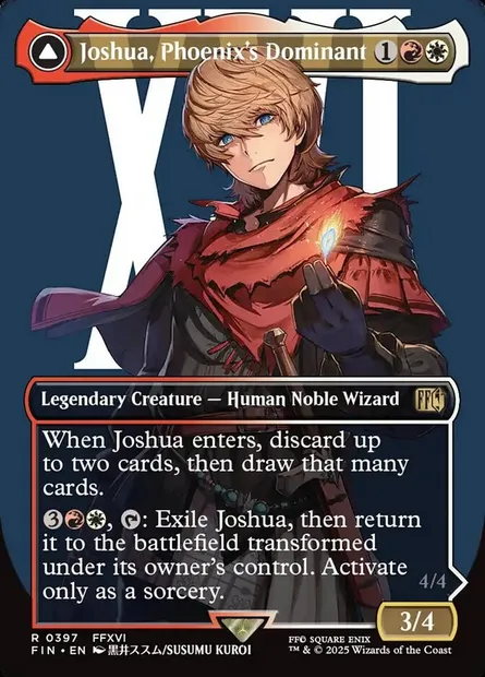 Joshua, Phoenix's Dominant // Phoenix, Warden of Fire, Magic card FIN 397 — Final Fantasy set