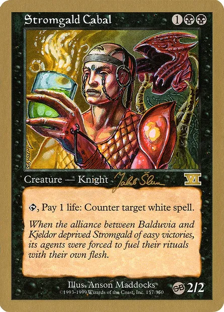 Stromgald Cabal, Magic card WC99 js157sb — World Championship Decks 1999 set