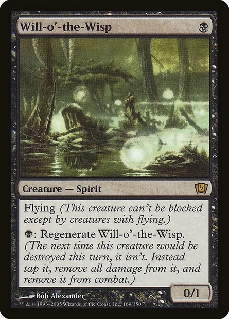 Will-o'-the-Wisp, Magic card 9ED 169★ — Ninth Edition set