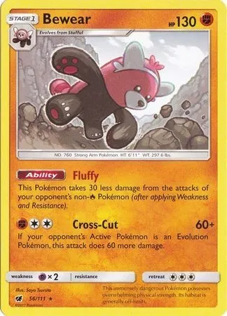 Bewear, Pokémon card TDX 056 — Theme Deck & Blisters Exclusives set