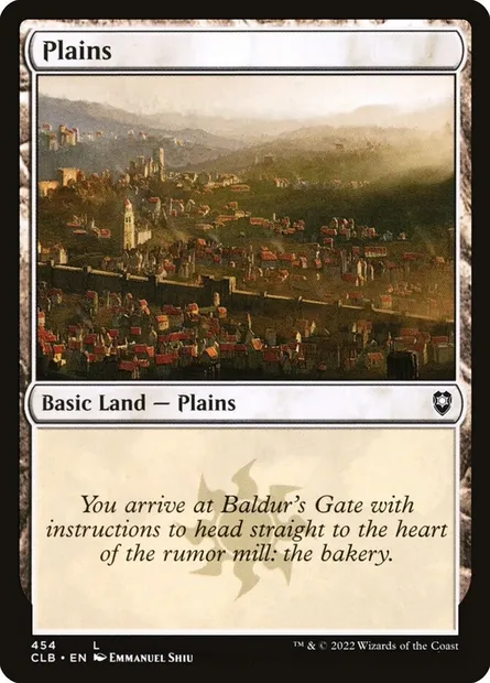 Plains, Magic card CLB 454 — Commander Legends: Battle for Baldur's Gate set
