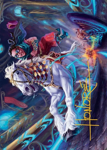 Gilded Ghoda // Gilded Ghoda, carte Magic ADFT 34 — extension Aetherdrift Art Series