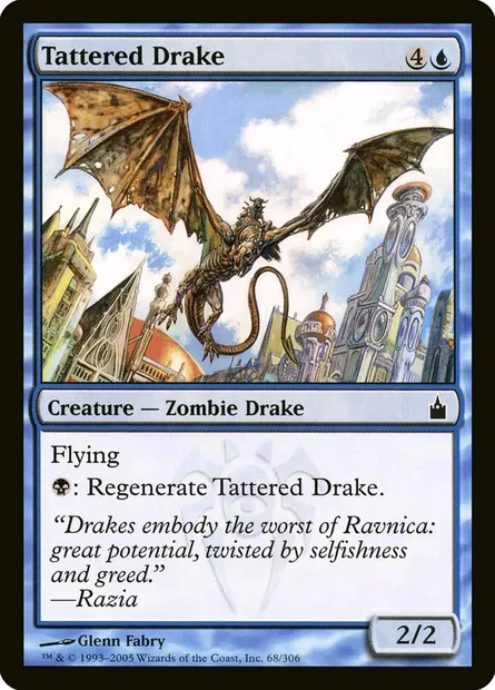 Drakôn en lambeaux, carte Magic RAV 68 — extension Ravnica: La Cité des Guildes