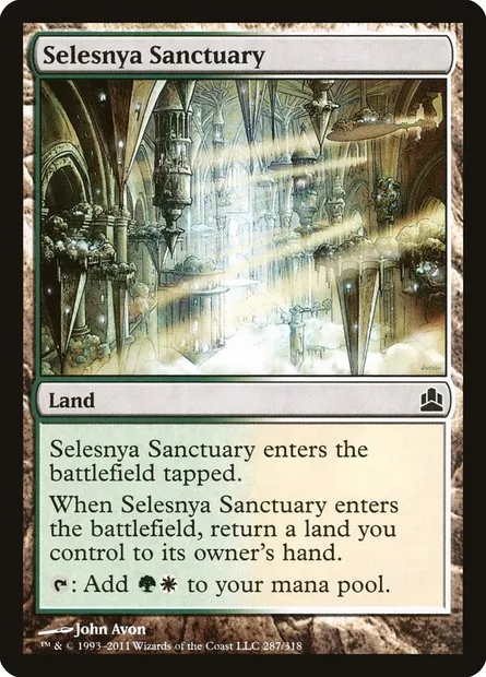 Selesnya Sanctuary, Magic card CMD 287 — Commander 2011 set