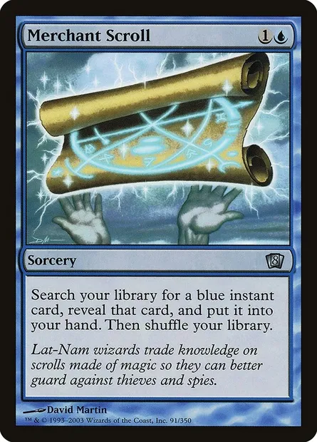 Merchant Scroll, Magic card 8ED 91★ — Eighth Edition set