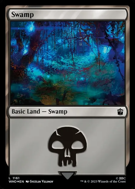 Swamp, Magic card WHO 1161 — Doctor Who set