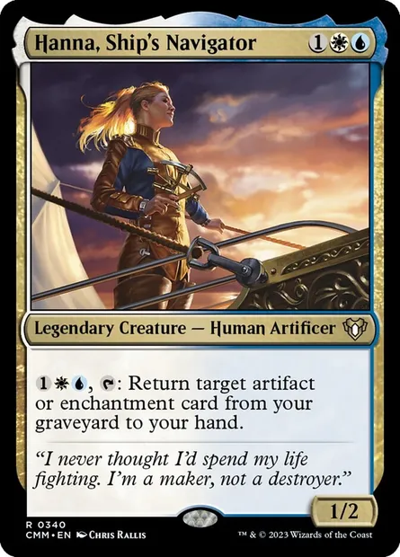 Hanna la navigatrice, carte Magic CMM 340 — extension Commander Masters
