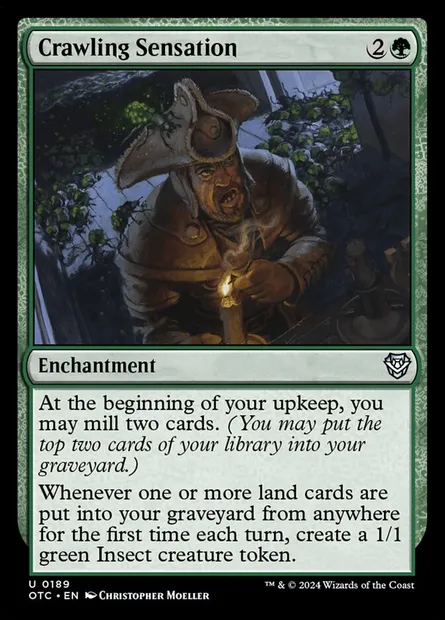 Crawling Sensation, Magic card OTC 189 — Outlaws of Thunder Junction Commander set