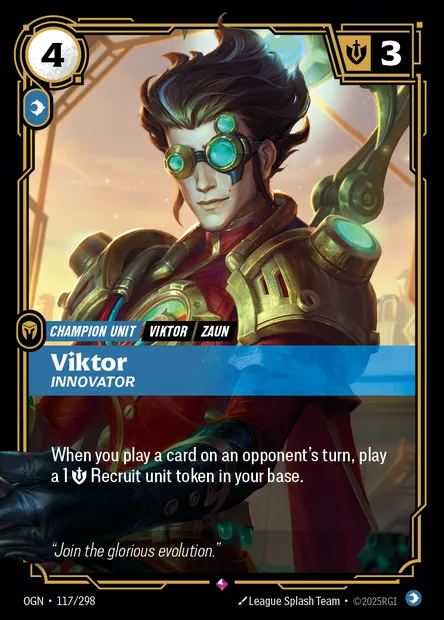 Viktor, Riftbound card OGN 117 — Origins set