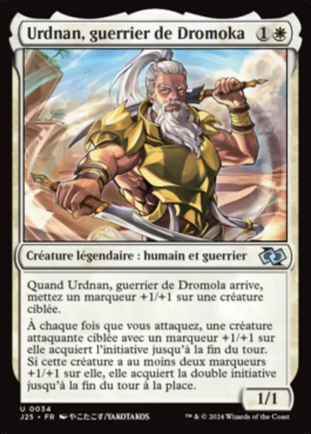 Urdnan, guerrier de Dromoka, carte Magic J25 34 — extension Foundations Jumpstart