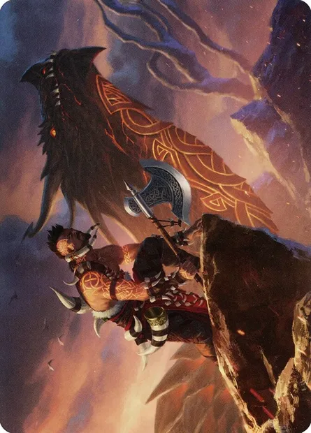 Dragonkin Berserker // Dragonkin Berserker, carte Magic AKHM 32 — extension Kaldheim Art Series