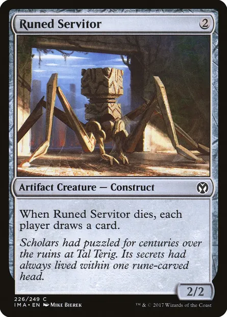 Runed Servitor, Magic card IMA 226 — Iconic Masters set
