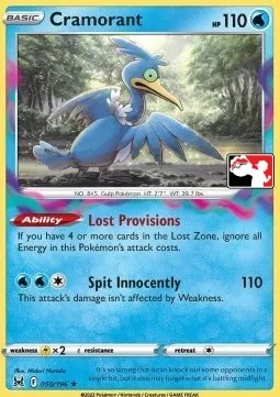 Cramorant, Pokémon card PPS 050 — Play! Pokémon Prize Pack Series set