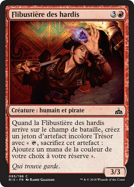 Flibustière des hardis, carte Magic RIX 95 — extension Les combattants d'Ixalan