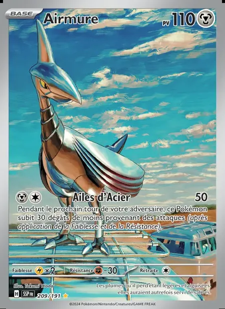 Airmure, carte Pokémon SSP 209 — extension Étincelles Déferlantes