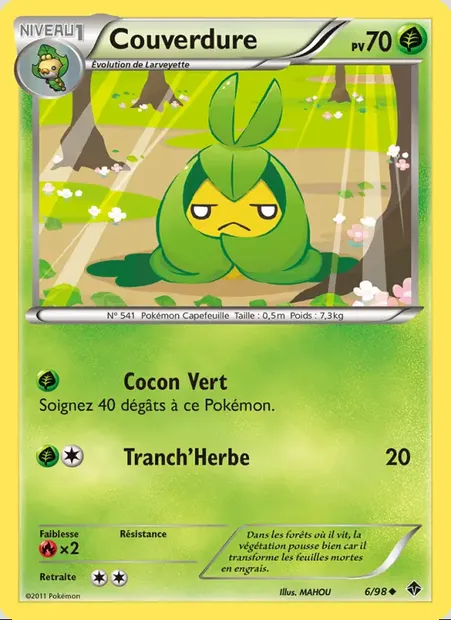 Couverdure, carte Pokémon EPO 6 — extension Pouvoirs Émergents
