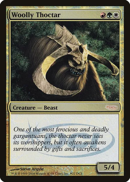 Woolly Thoctar, Magic card DCI 22 — DCI Promos set
