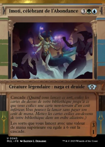 Imoti, célébrant de l'Abondance, carte Magic MUL 43 — extension Multiverse Legends