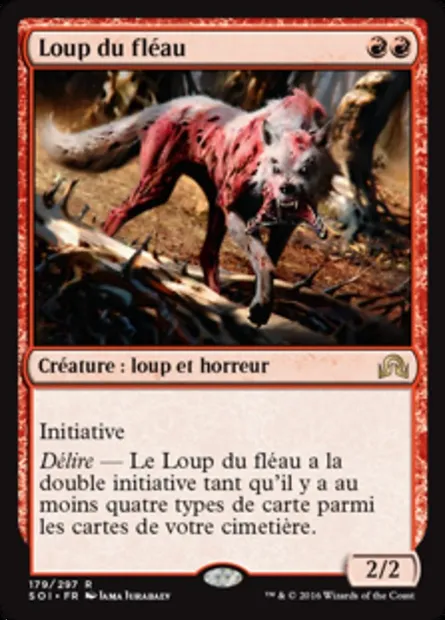 Loup du fléau, carte Magic SOI 179 — extension Ténèbres sur Innistrad