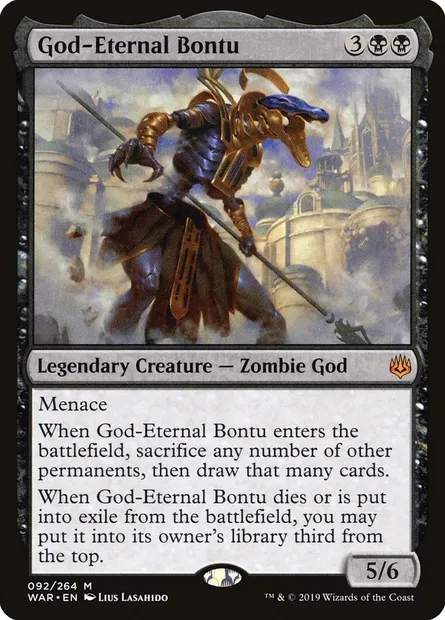 God-Eternal Bontu, Magic card WAR 92 — War of the Spark set