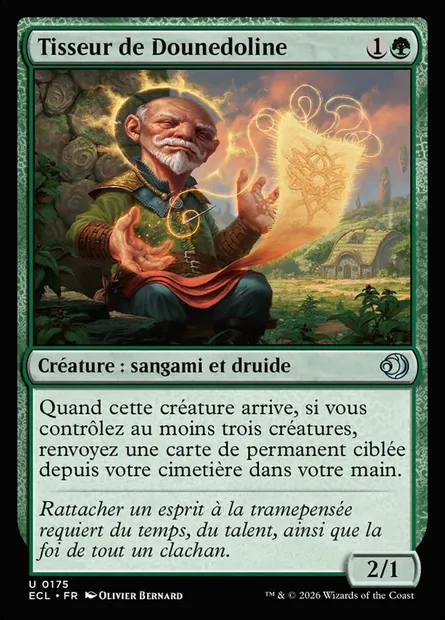 Tisseur de Dounedoline, carte Magic ECL 175 — extension Lorwyn Eclipsed