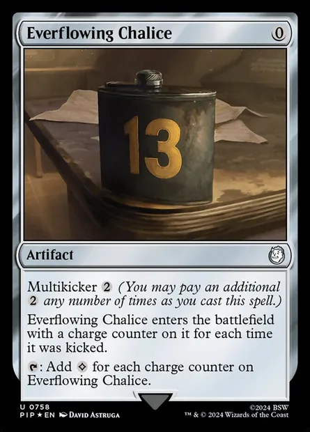 Everflowing Chalice, Magic card PIP 758 — Fallout set