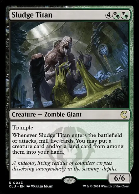 Sludge Titan, Magic card CLU 43 — Ravnica: Clue Edition set