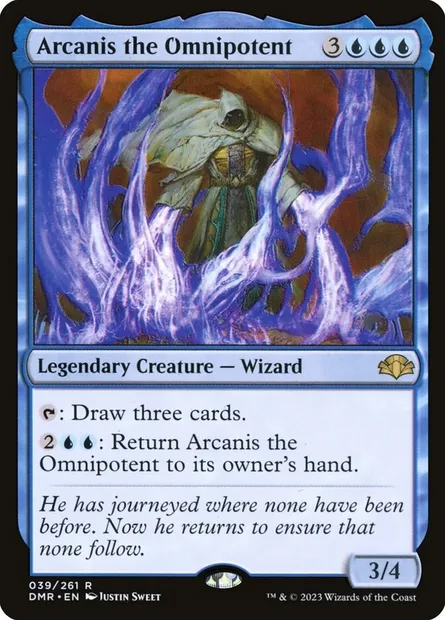 Arcanis the Omnipotent, Magic card DMR 39 — Dominaria Remastered set