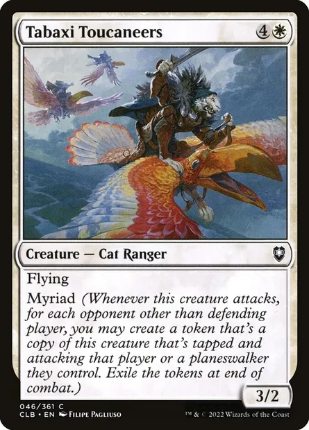 Tabaxi Toucaneers, Magic card CLB 46 — Commander Legends: Battle for Baldur's Gate set