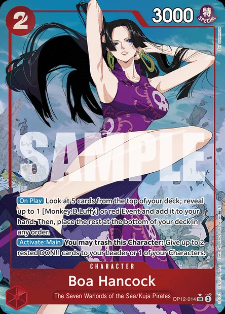 Boa Hancock, One Piece card OP12-014 — LEGACY OF THE MASTER set