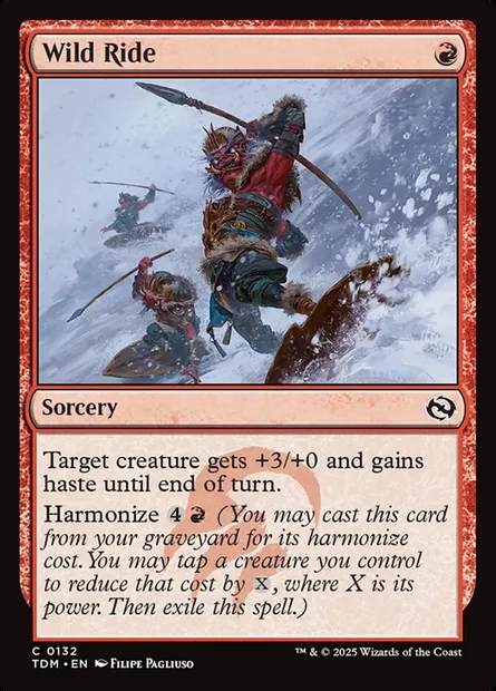 Wild Ride, Magic card TDM 132 — Tarkir: Dragonstorm set