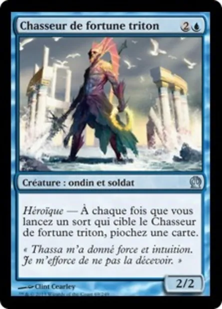 Chasseur de fortune triton, carte Magic THS 69 — extension Theros