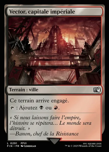 Vector, capitale impériale, carte Magic FIN 291 — extension Final Fantasy