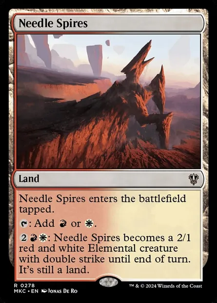 Needle Spires, Magic card MKC 278 — Murders at Karlov Manor Commander set