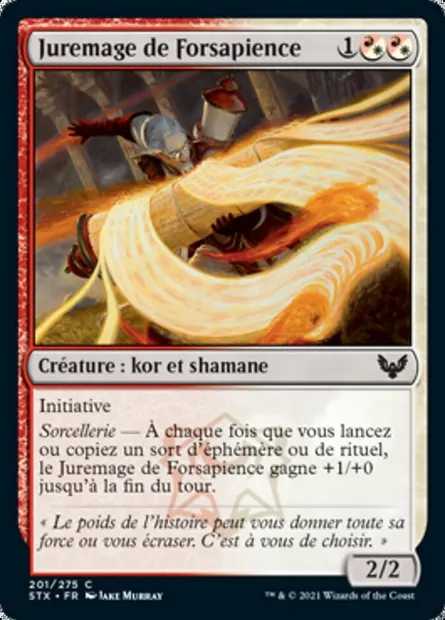 Juremage de Forsapience, carte Magic STX 201 — extension Strixhaven: l'Académie des Mages