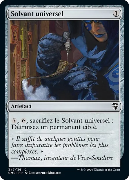 Solvant universel, carte Magic CMR 347 — extension Commander Legends