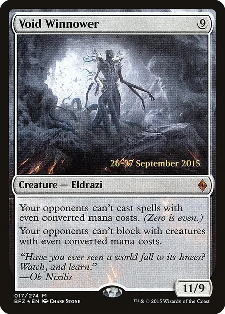 Void Winnower, Magic card PBFZ 17s — Battle for Zendikar Promos set