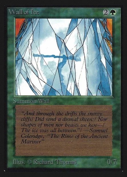 Mur de glace, carte Magic CED 225 — extension Collectors' Edition