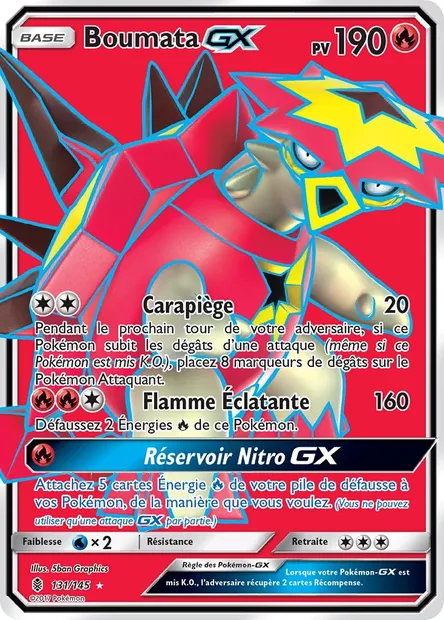 Boumata GX, carte Pokémon GRI 131 — extension Gardiens Ascendants