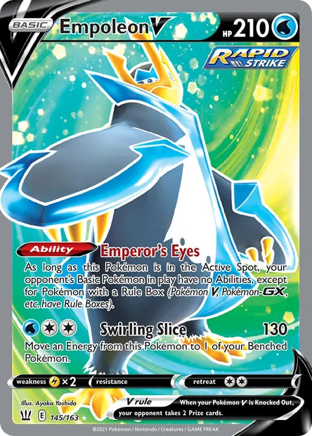 Empoleon V, Pokémon card BST 145 — Battle Styles set