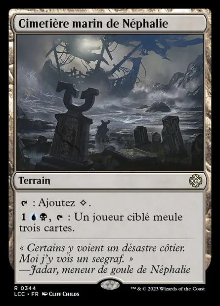 Cimetière marin de Néphalie, carte Magic LCC 344 — extension The Lost Caverns of Ixalan Commander
